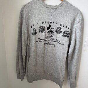 Walt Disney World Crewneck Sweatshirt – Grey – Men’s Large